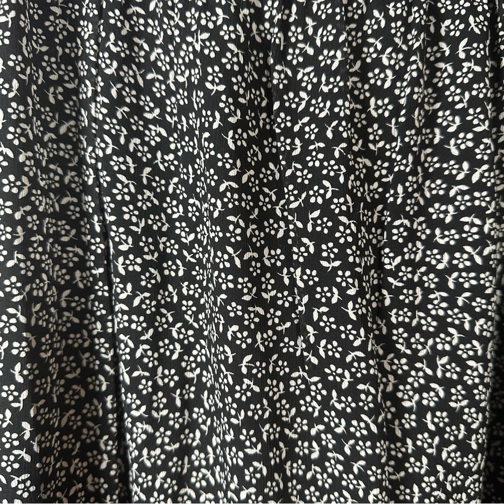 Madewell Plus Sophia Cami Tiered Mini Dress in Micro Daisy Black Size 16W - Picture 13 of 16